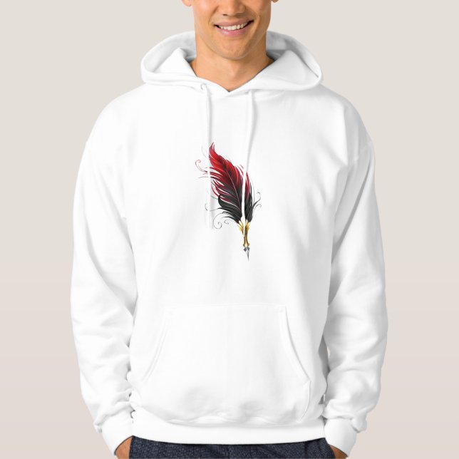 Federnstift mit Goldnippe Hoodie (Vorderseite)