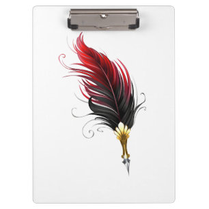 Federnstift mit Goldnippe Klemmbrett