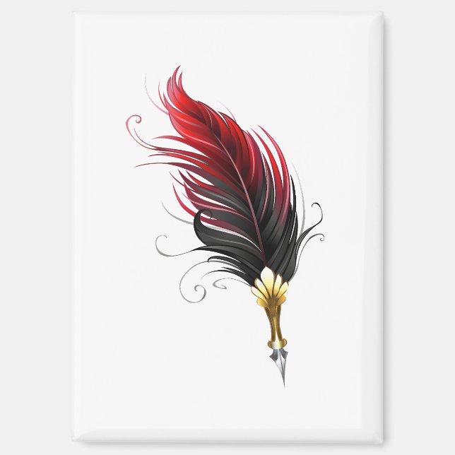Federnstift mit Goldnippe Magnet (Vorderseite)