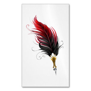 Federnstift mit Goldnippe Magnetische Visitenkarte
