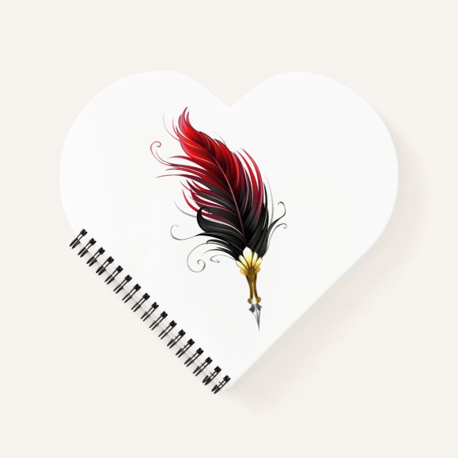 Federnstift mit Goldnippe Notizbuch (Vorderseite)