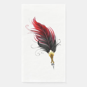 Federnstift mit Goldnippe Serviette