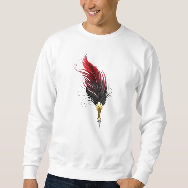 Federnstift mit Goldnippe Sweatshirt (Vorderseite)