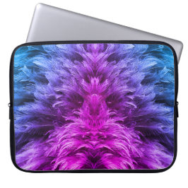 Federpelz lila, blau, rosa laptopschutzhülle
