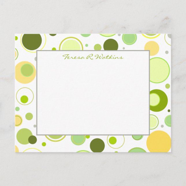 Federpunkte Postkarte (Vorderseite)