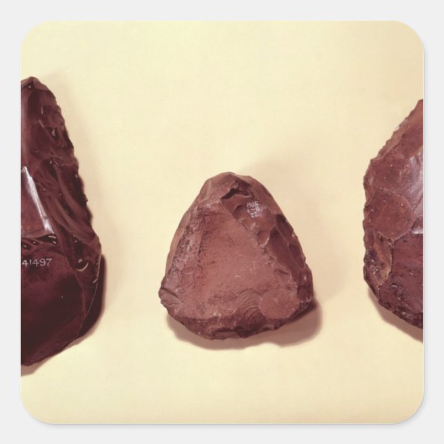 Federspitzen Quadratischer Aufkleber (Vorderseite)