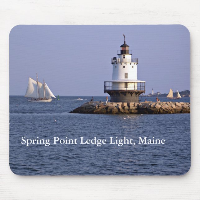 Federspitzenleuchte, Maine Mousepad (Vorne)