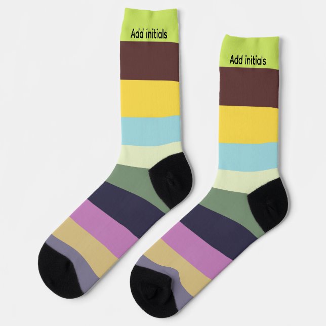 Federstreifen Socken (Linkes Detail)
