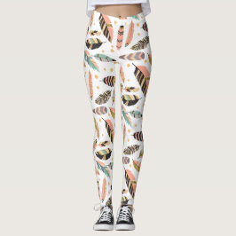 Federtickle-Muster Leggings