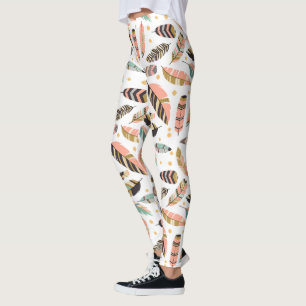 Federtickle-Muster Leggings