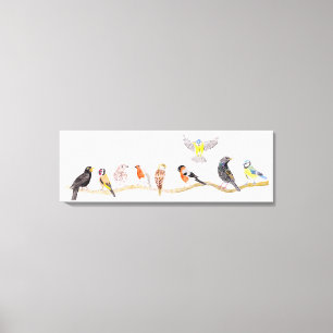 Federvögel Leinwanddruck