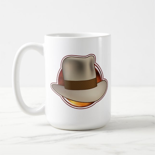 Fedora Chronicles' Big Fire Red logo Mug Kaffeetasse (Links)