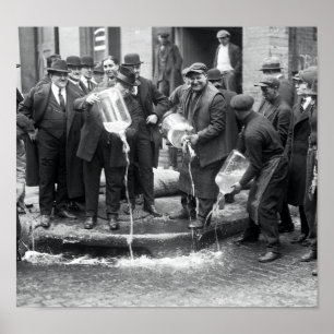 FEDS DUMP VERBOTEN LIQUOR IN NEW YORK POSTER