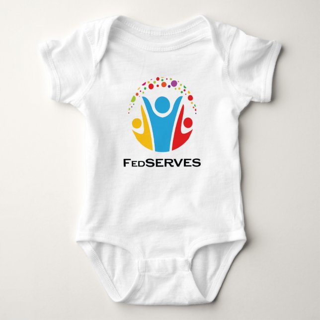 FedSERVES Baby Bodysuit Strampler (Vorderseite)