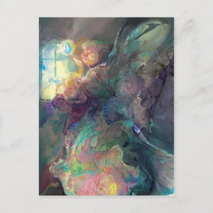 Fee am Fenster~~ Postkarte