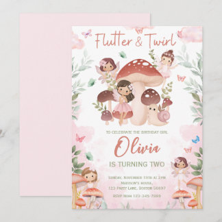 Fee Birthday, verzauberter Whimsical Garden Forest Einladung