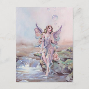 Fee BUBBLES von SHARON SHARPE Postkarte