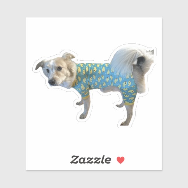 Fee Gänse-Aufkleber - Awkward Adorable Hund Aufkleber (Blatt)