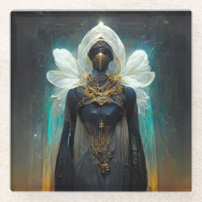 Fee Guardian Fantasy Glasuntersetzer (Vorderseite)