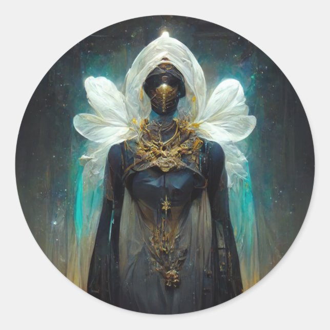 Fee Guardian Fantasy Runder Aufkleber (Vorderseite)