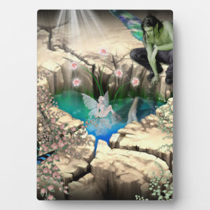 Fee im Elfenteich Fotoplatte