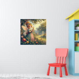 Fee im Garten Poster