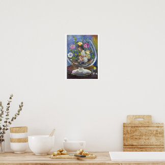Fee in einem Terrarium Poster
