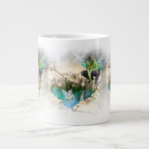 Fee in Elven Pond Vignette Jumbo-Tasse