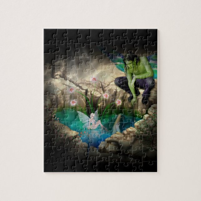 Fee in Elven Pond Vignette Puzzle (Vertikal)