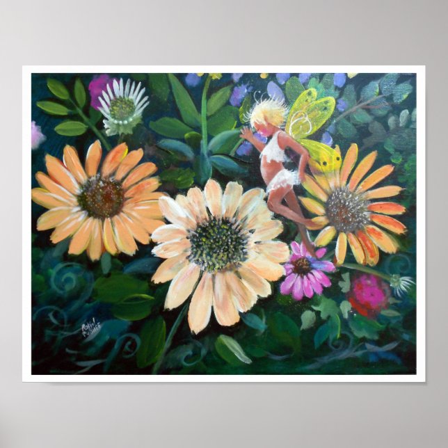 Fee in meinem Garten Poster (Vorne)