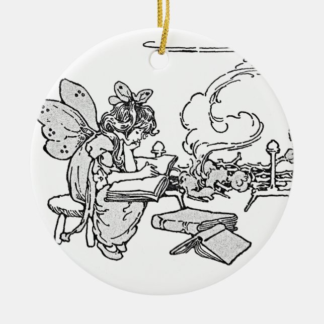 Fee lesen keramik ornament (Vorne)