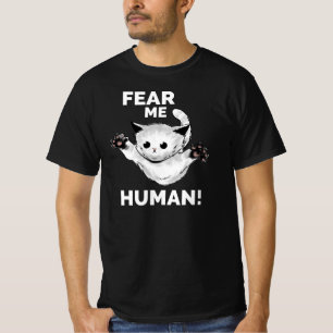 Fee Me Human Funny Kawaii Kitten T - Shirt