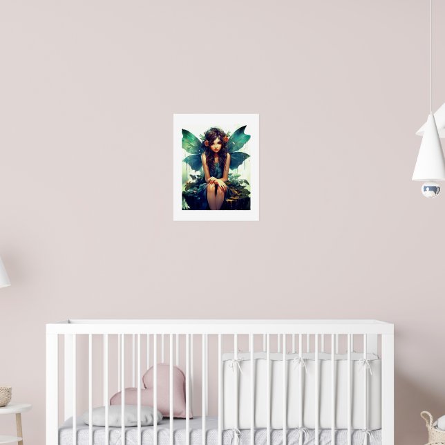 Fee sitzt im Regen Poster (Kinderzimmer 2)