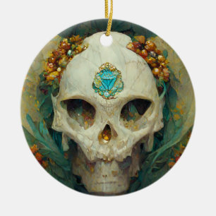 Fee Skull Fantasy Keramik Ornament