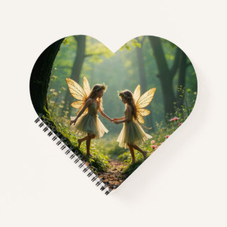Fee spielen im WaldNotebook Notizbuch