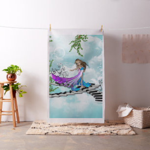 Fee, tanzend auf ein Klavier Stoff