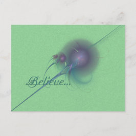 Fee Wand Abstrakte Kunst Postkarte