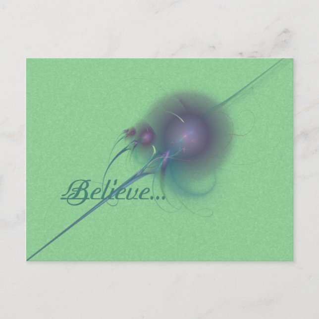 Fee Wand Abstrakte Kunst Postkarte (Vorderseite)