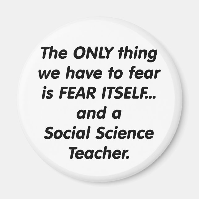 Feed Social Science Teacher Magnet (Vorne)