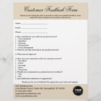 Feedback-Formular für Kunden Flyer