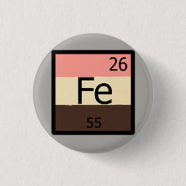 Feedeeisen Fe Periodic Table Feedist T - Shirt But Button