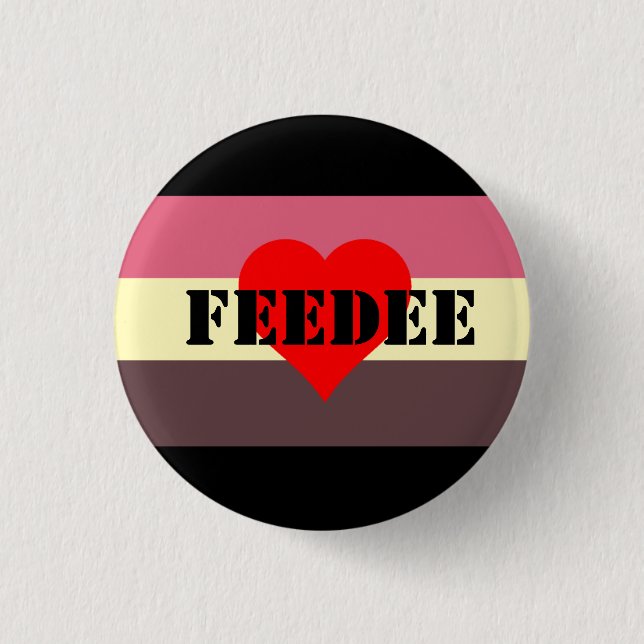 Feedist Stolz-Flagge Button Feedee (Vorderseite)