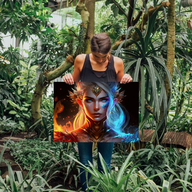 Feeis-Kaminkönigin leuchtend bunt Fantasie Poster (Von Creator hochgeladen)