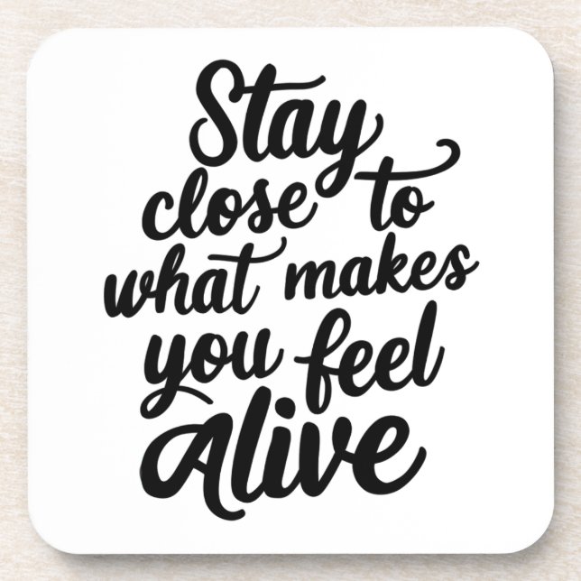 Feel Alive Untersetzer (Vorderseite)