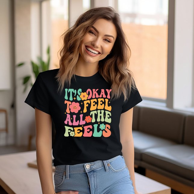 Feel all the Feels Mental Health T-Shirt (Von Creator hochgeladen)