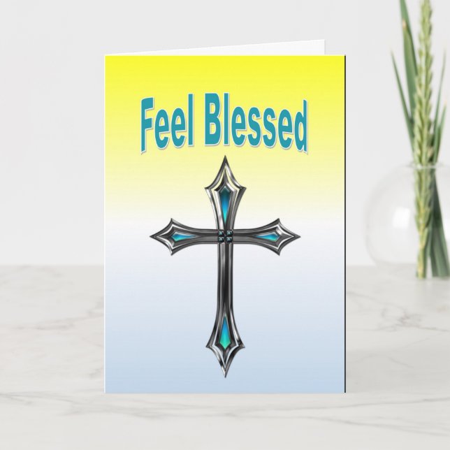 Feel Blessed Karte (Vorderseite)