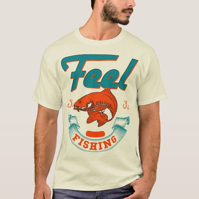 Feel fishing Men's Basic T - Shirt (Vorderseite)