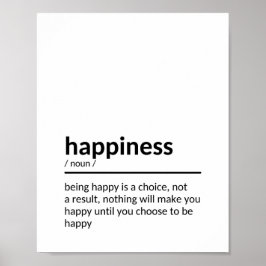 Feel-Good-Zitate über Glück Poster