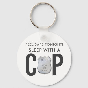 feel safe funny cop police humor schlüsselanhänger