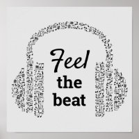 Feel the beat DJ Music Zitat modern